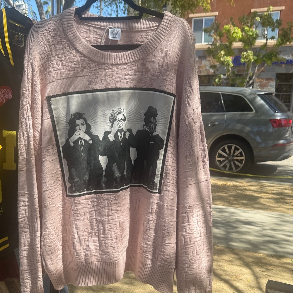 NWT Boys Lie pink oversized sweater